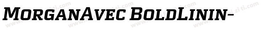 MorganAvec BoldLinin字体转换